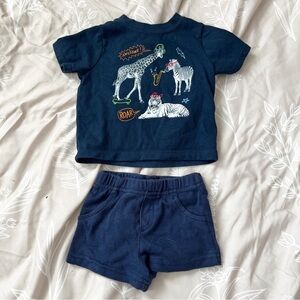 baby navy blue summer outfit